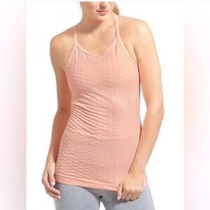 Athleta Peach Textured Tank Top